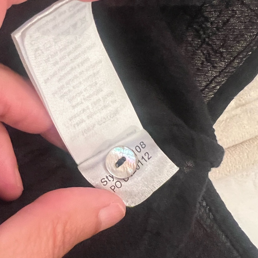 Seafolly Australia Crinkle Twill Beach Shirt  | Black | Size S | Like New - Picture 9 of 14